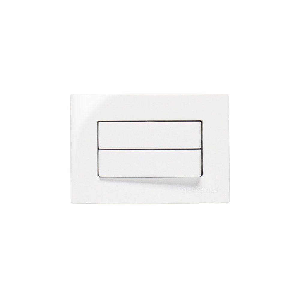 Placa Para Móveis 65x45 Com Interruptor Duplo Simples Margirius Sleek 10a Branca
