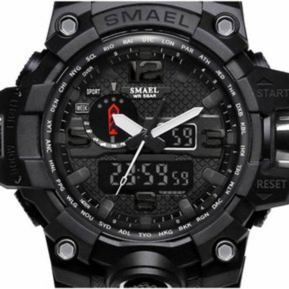 Relógio Smael S-Shock Tactico Sumergi Waterproof 50m para homens/W