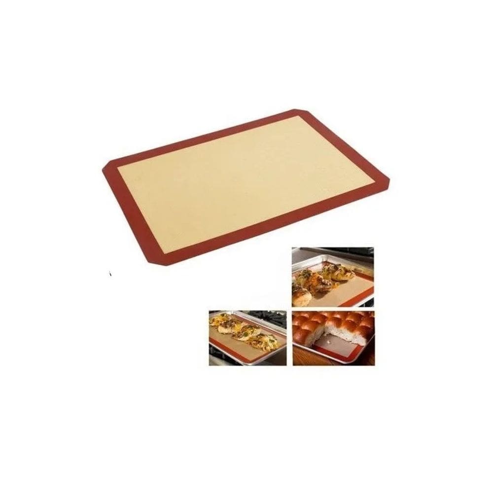 Tapete de cozimento de silicone Macarons Pizza Cookies 30cm x 40cm Bege