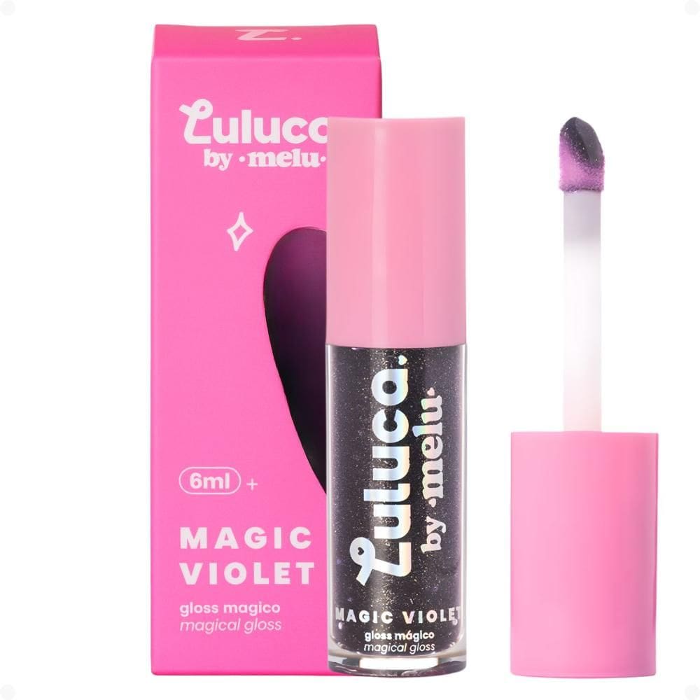 Gloss Mágico Labial Luluca By Melu Magic Violet Rr-l6410