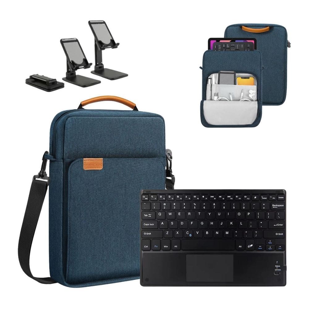 Capa Alça + Suporte + Teclado Bluetooth Para Lenovo P12 12.7