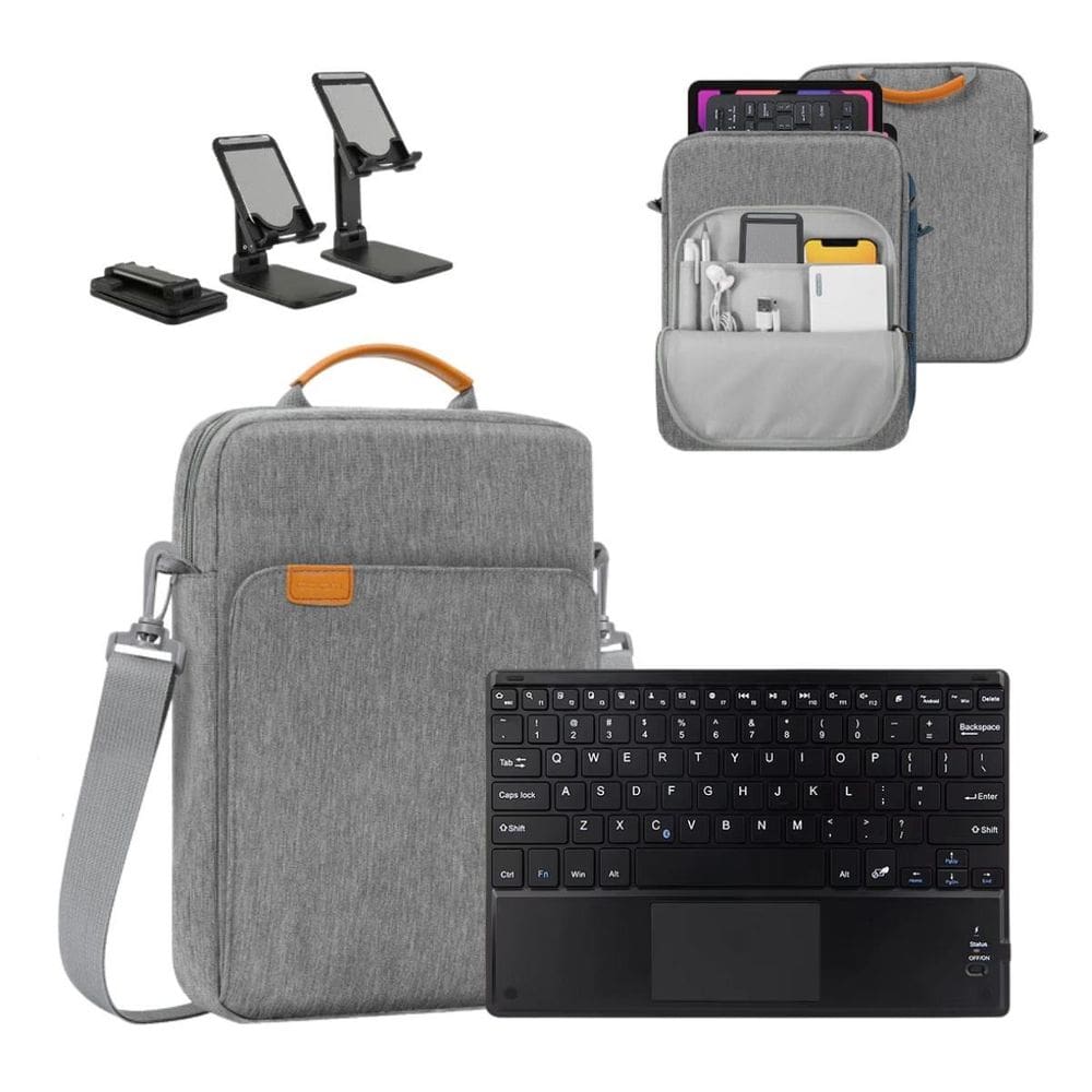 Capa Alça + Suporte + Teclado Bluetooth Para Lenovo P12 12.7