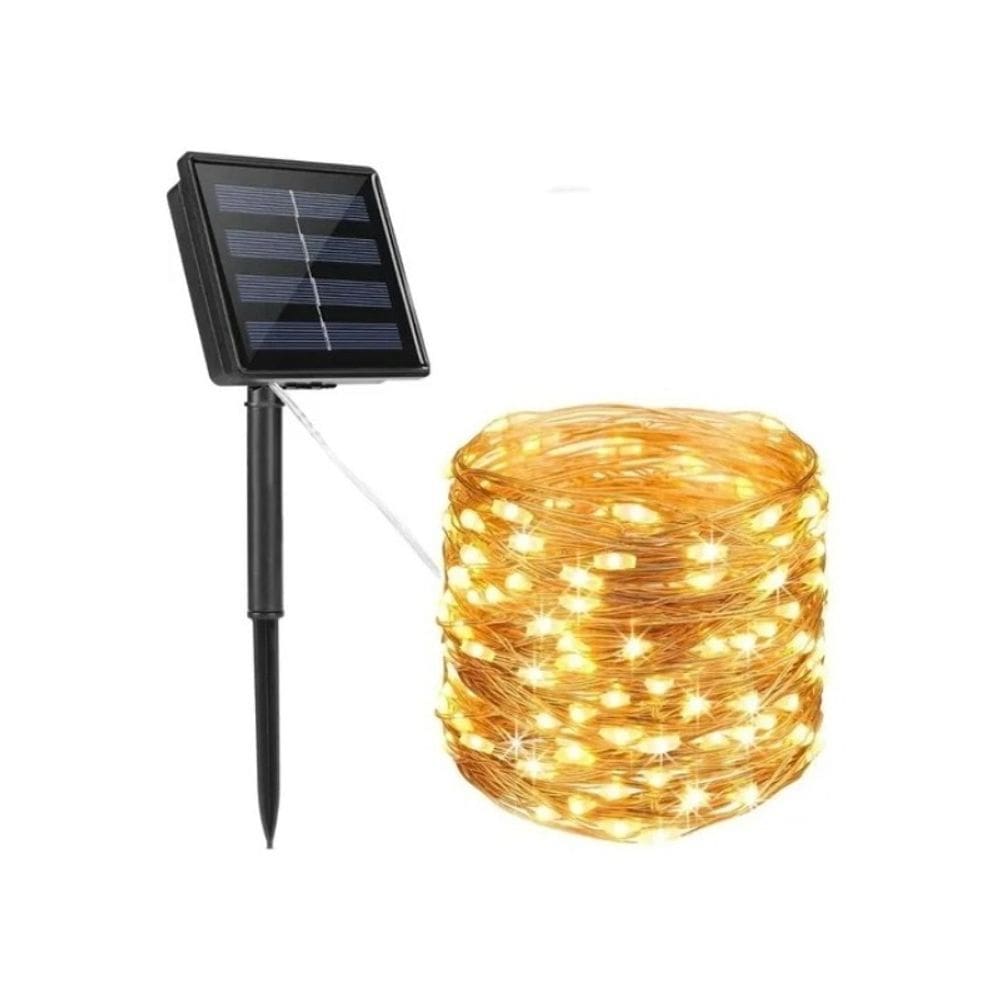 Decoração de casamento alimentada por energia solar Fairy Light Garland 100 LED de 10 m