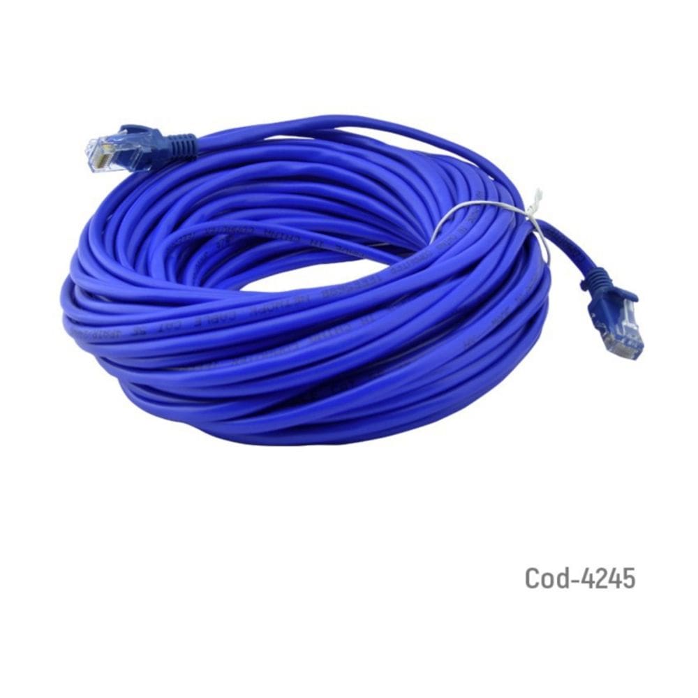 Cabo de rede RJ-45 Categoria 5E 20m Techcenter Blue