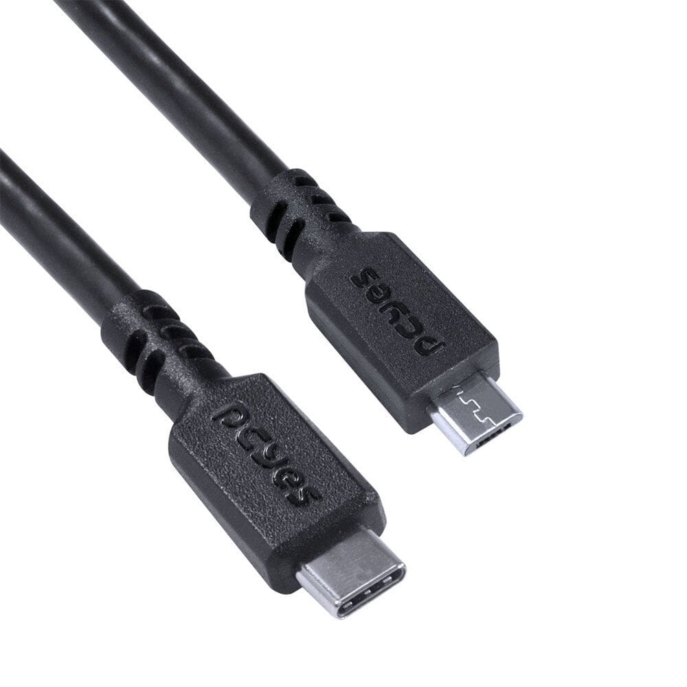 Cabo para Celular Smartphones USB Tipo C para Micro USB 2.0 1 Metro Preto - PUCMP-1
