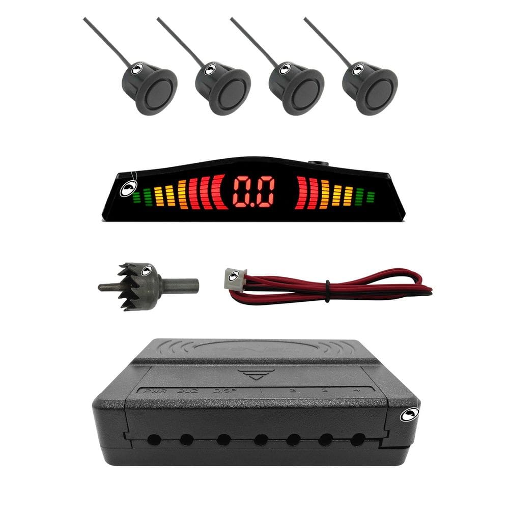 Sensor Estacionamento Emborrachado Cápsula De Borracha - 4 Pontos - Para Para-choque de ferro