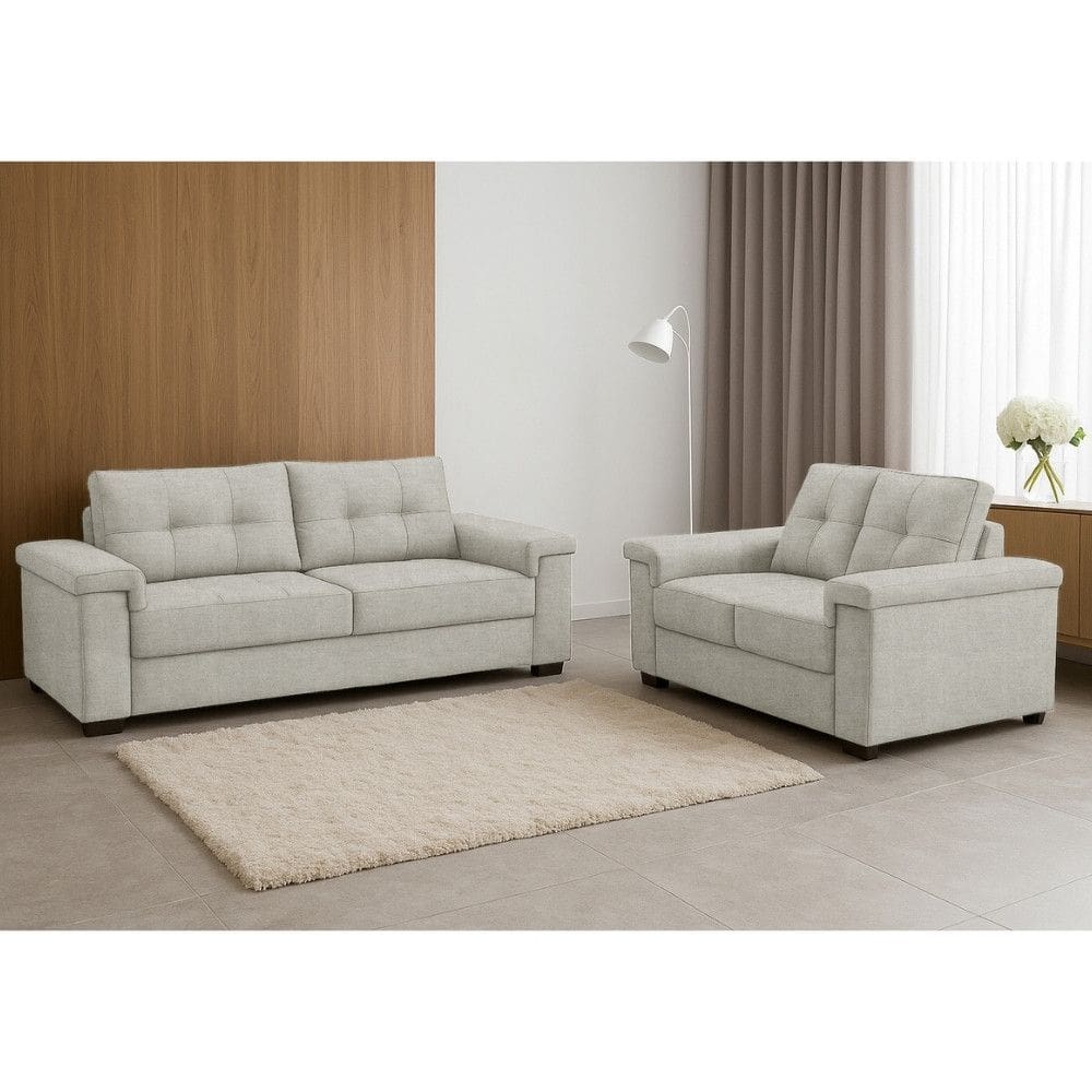 Conjunto Sof? 3 e 2 Lugares Linho Palazio Ferguile