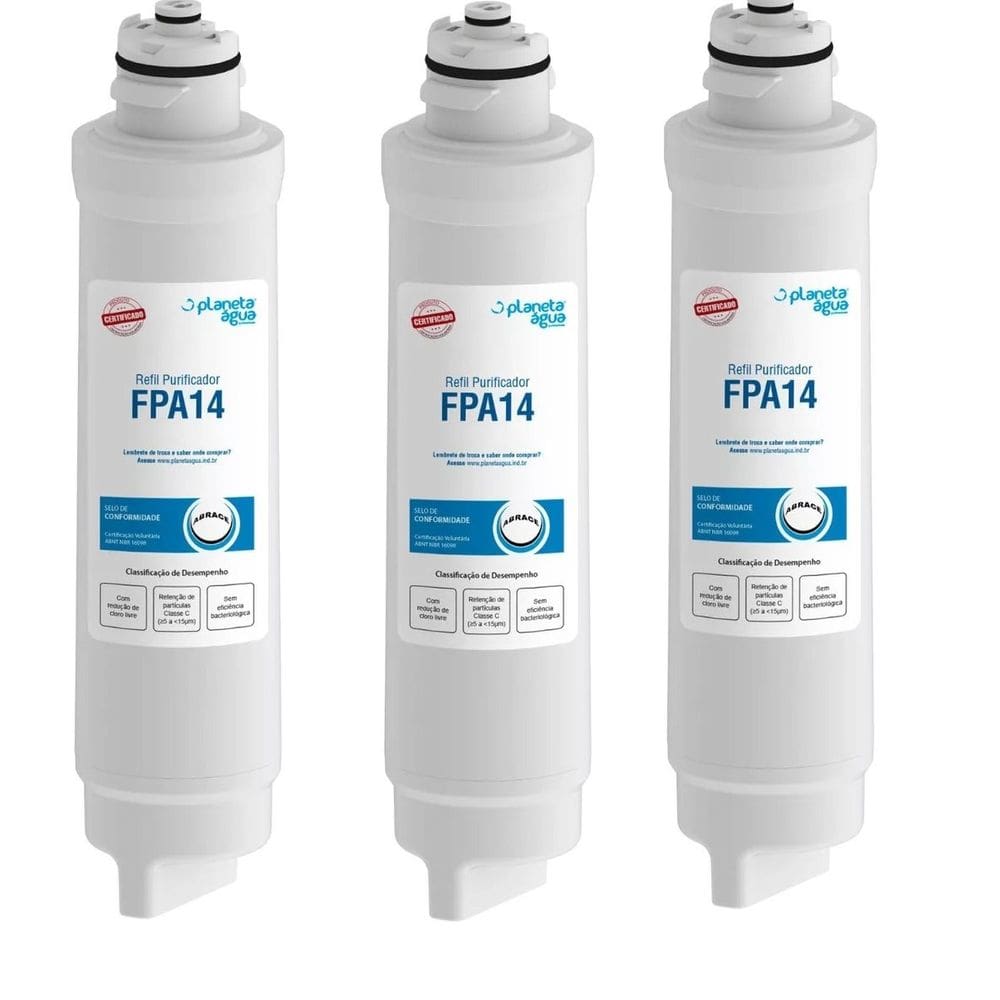 Kit 3 un Refil FPA14 - Compatível com aparelhos Electrolux PA21G, PA26G , PA31G, PE11B, PE11X, PC01B, PC41B, PC41X