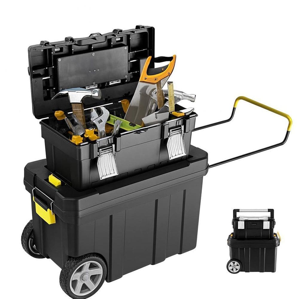 Caixa Organizadora Com Rodas Transportar Ferramentas Airaj