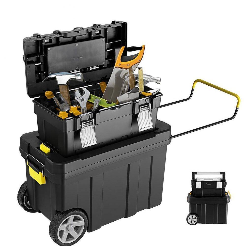 Caixa Organizadora Com Rodas Transportar Ferramentas Airaj