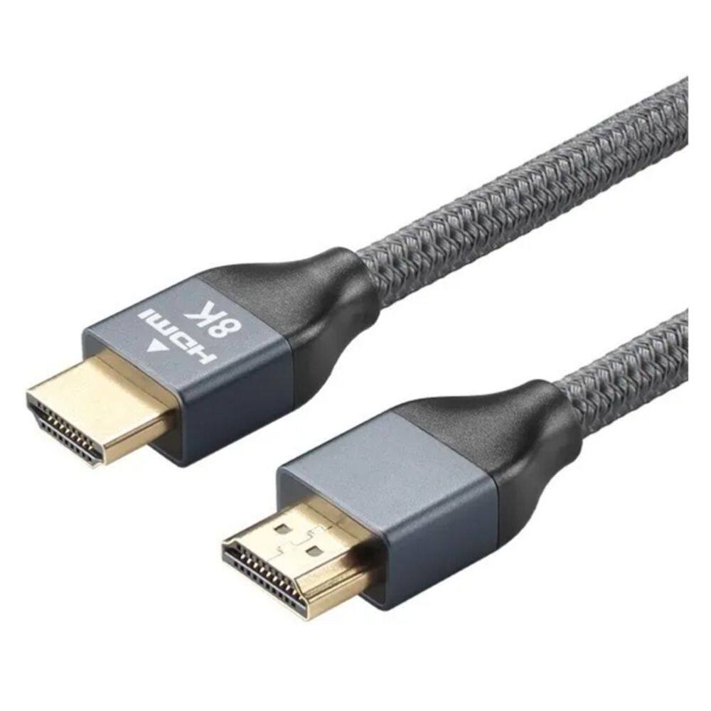 Cabo HDMI 2.1 8K 60Hz 4K 120Hz 48Gbps 2m de nylon trançado