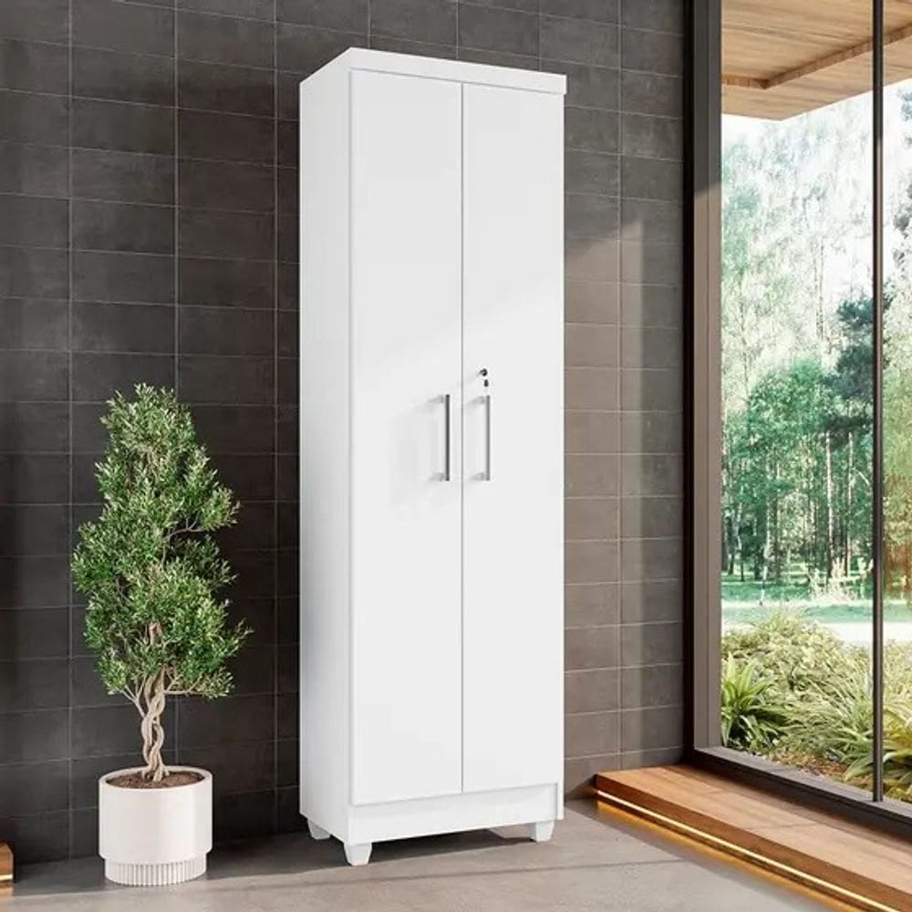 Armário Multiuso 2 portas com chave ISABELA BRANCA