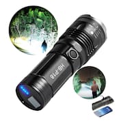 Lanterna Led Recarregpável 2000 Lumnes Bateria Interna Longa Duração Portátil 8000 MaH