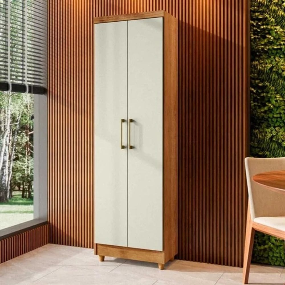 Armário Multiuso 2 portas ANNA CEDRO/AREIA