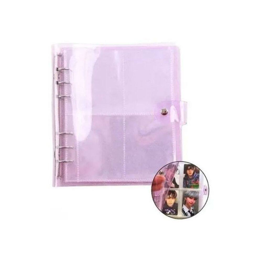 Pasta de cartão fotográfico 200 bolsos PVC de 6,5 x 8,9 cm