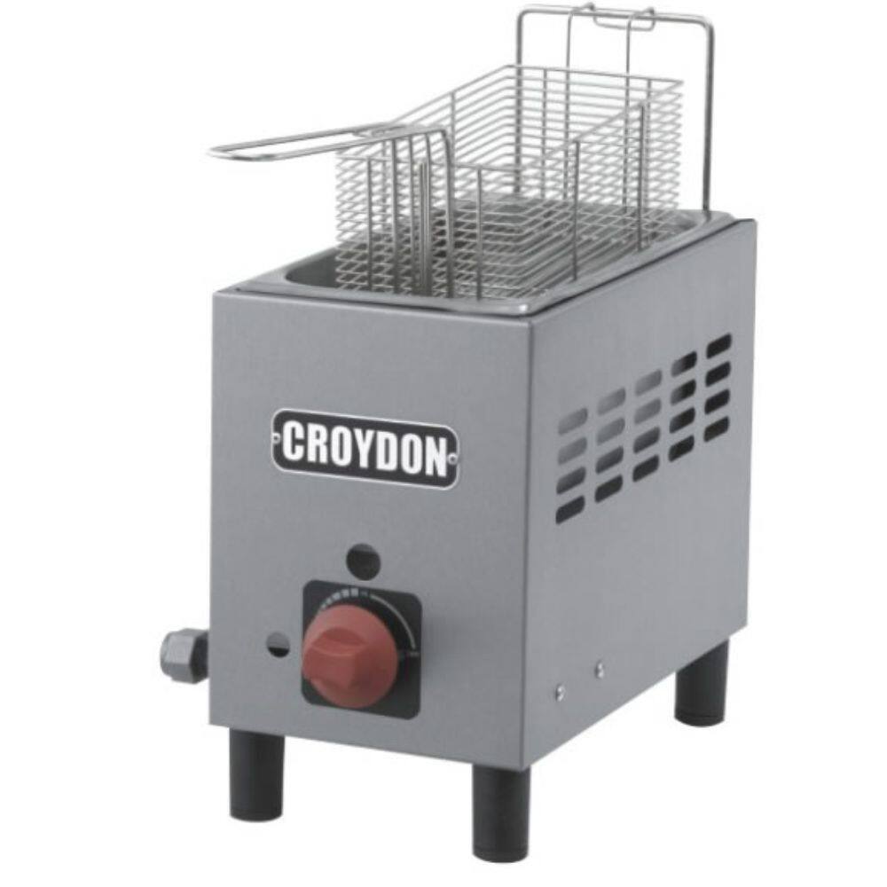 Fritadeira a Gás 3 Litros 1 Cesta F1AG Inox Croydon