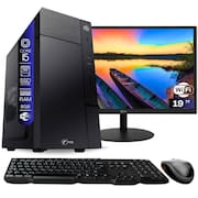 Computador Completo TOB Intel Core i5 com rede sem fio SSD 120GB Memória 8GB Windows 10 Pro Trial  Teclado e Mouse  Monitor 19” Desktop