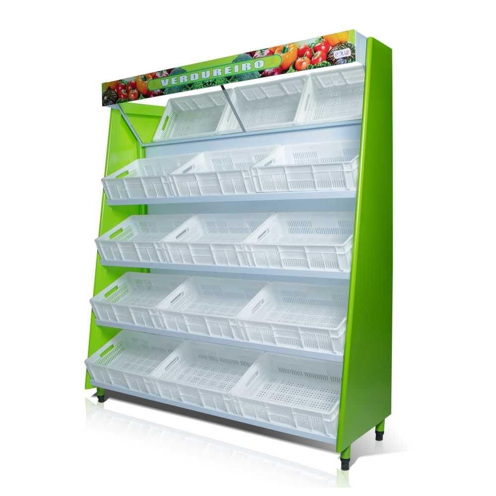 Fruteira Expositora Hortifruti para 12 Caixas (Caixas não inclusas) VASCA-190 220V - Pol. Refrigeração