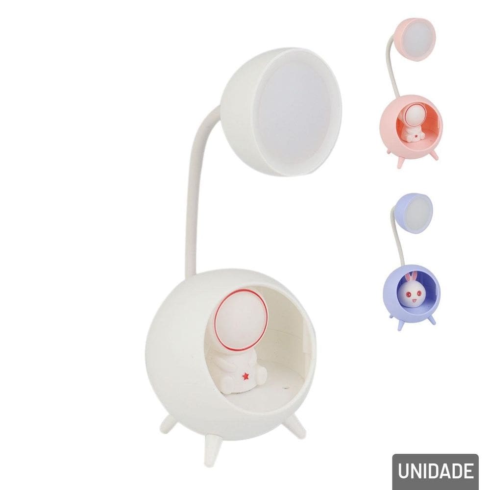 Luminária de Mesa 26cm EM LED Personagens - Tudo em Caixa