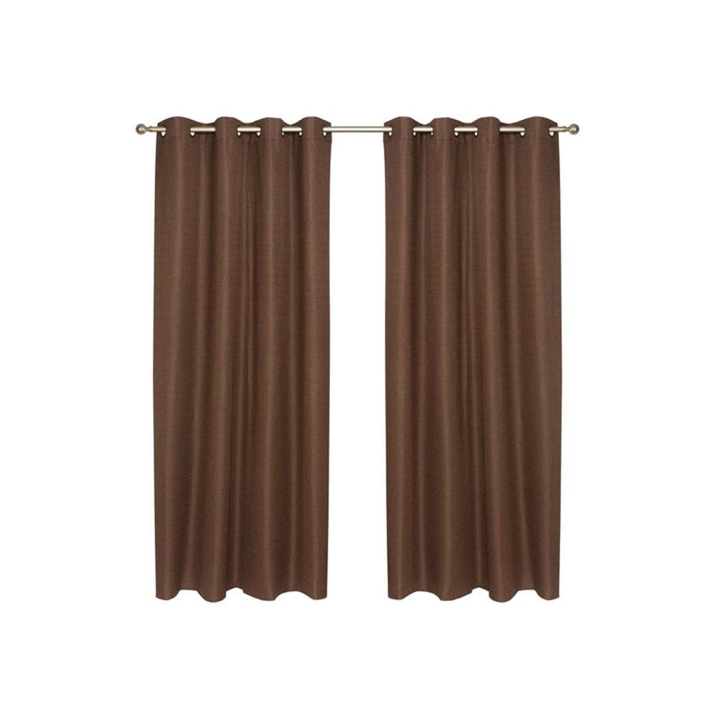 Conjunto de cortinas de tecido Blackout 2 panos de café de 230 cm x 140 cm