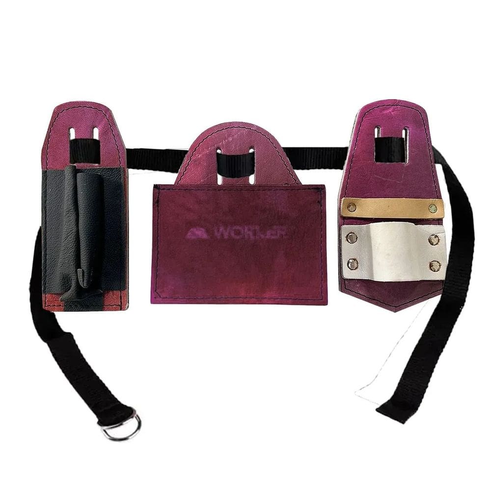 Bolsa Cinta Cinturão Carpinteiro Couro Raspa Worker - 112399