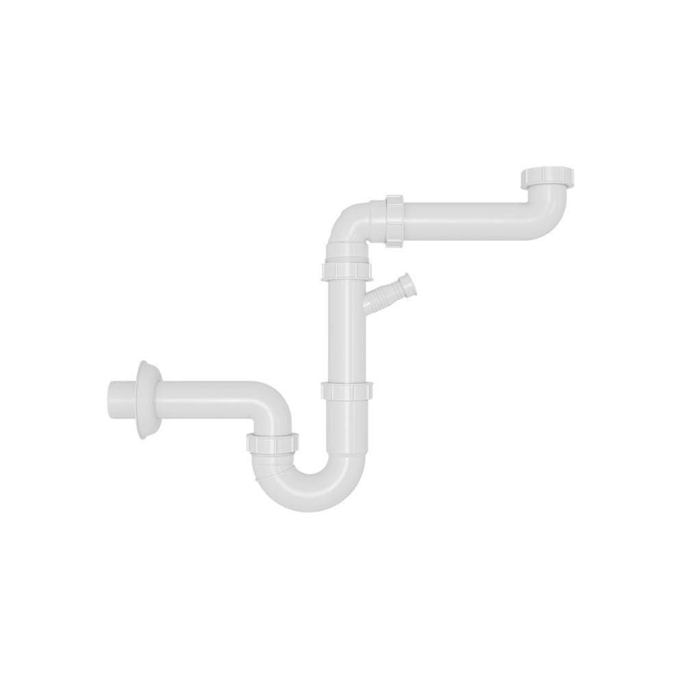 Sifão Simples Compacto Tramontina Em Polipropileno Para Pias E Cubas