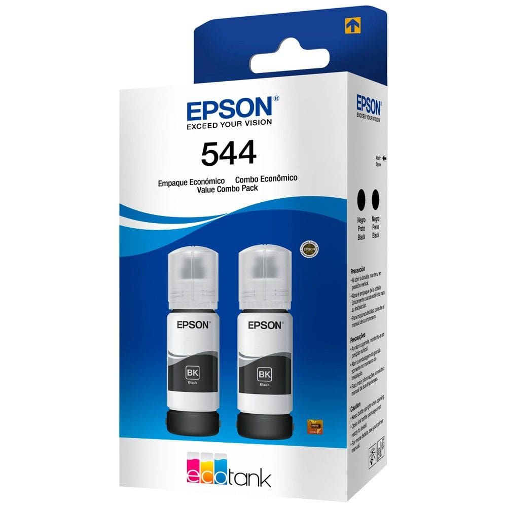 Kit Refil Tanque de Tinta Epson Preto 2 Unidades 65ML T544120-2P