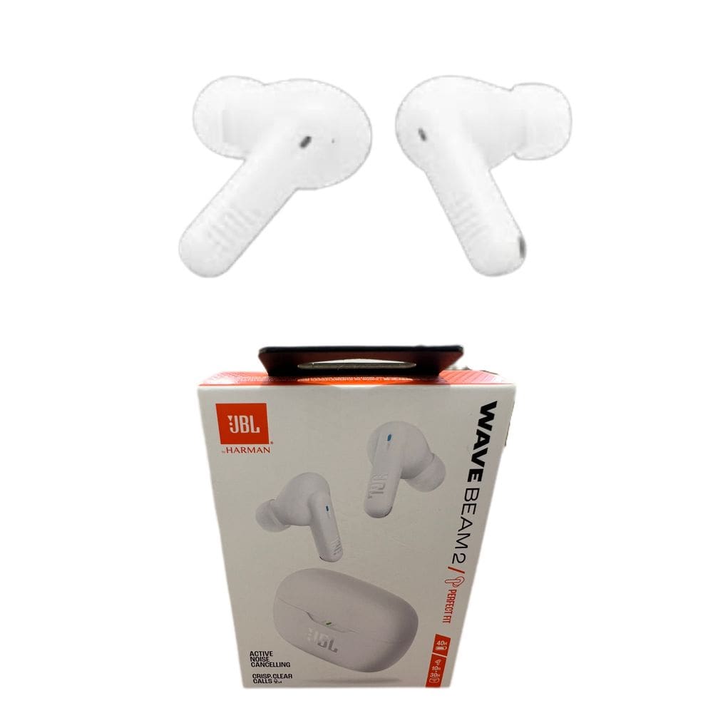 Fone De Ouvido Jbl Bluetooth Sem Fio Wave Beam 2 Jbl Branco