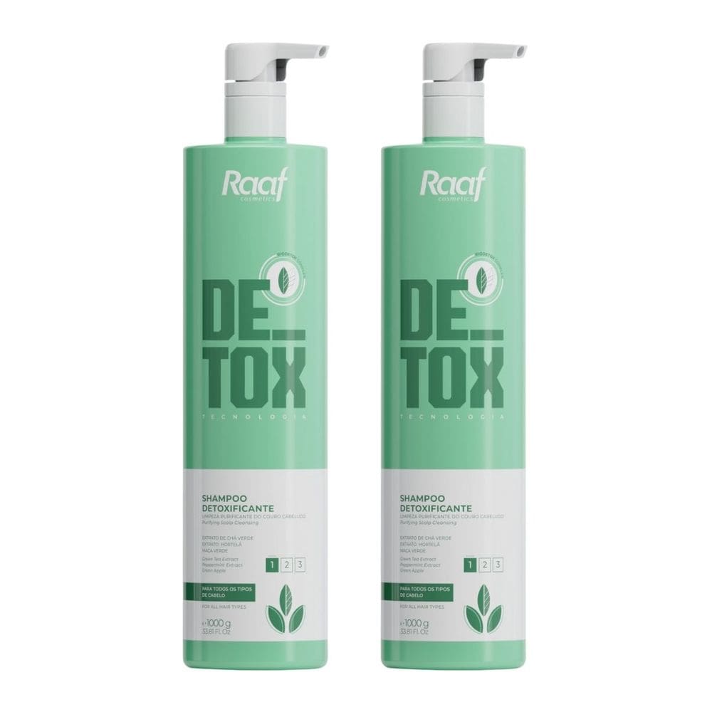 Kit Detox Capilar Shampoo 1kg Raaf Cosmetics – 2 unidades