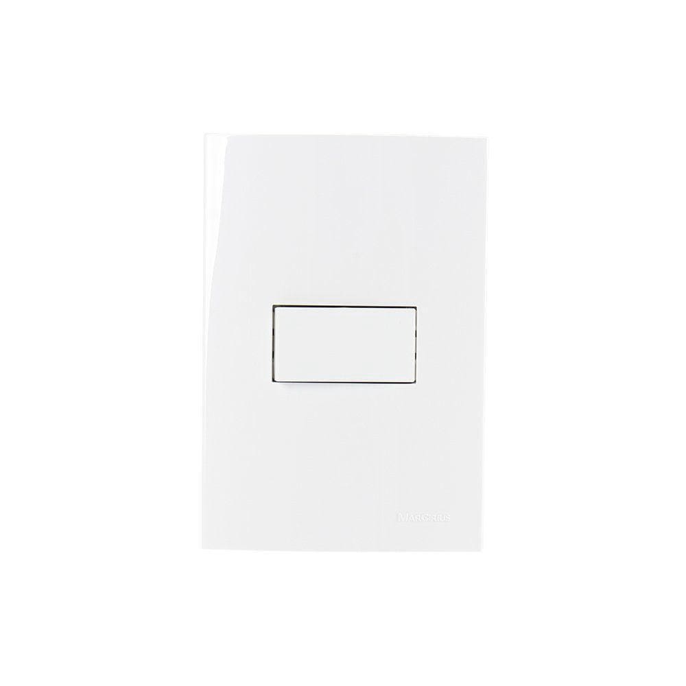 Interruptor Intermediário Margirius Sleek 10a Com Placa 4x2 Branco