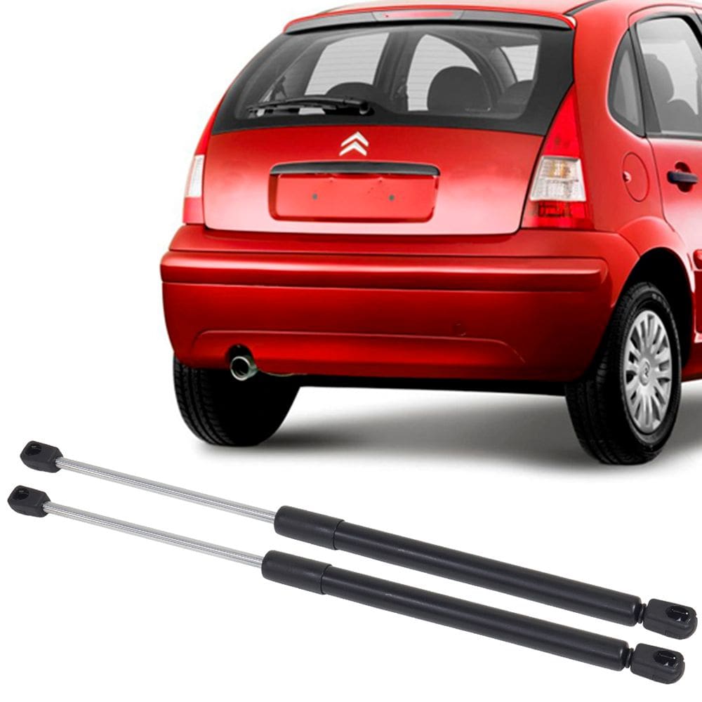 Par Amortecedor Tampa Traseira Porta Malas Mola Gás C3 2003 à 2012