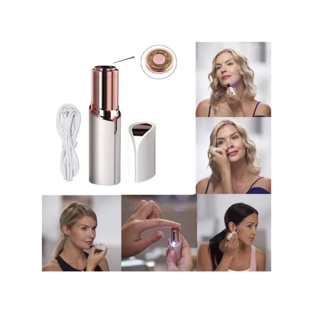 Máquina de depilação facial portátil USB recarregável
