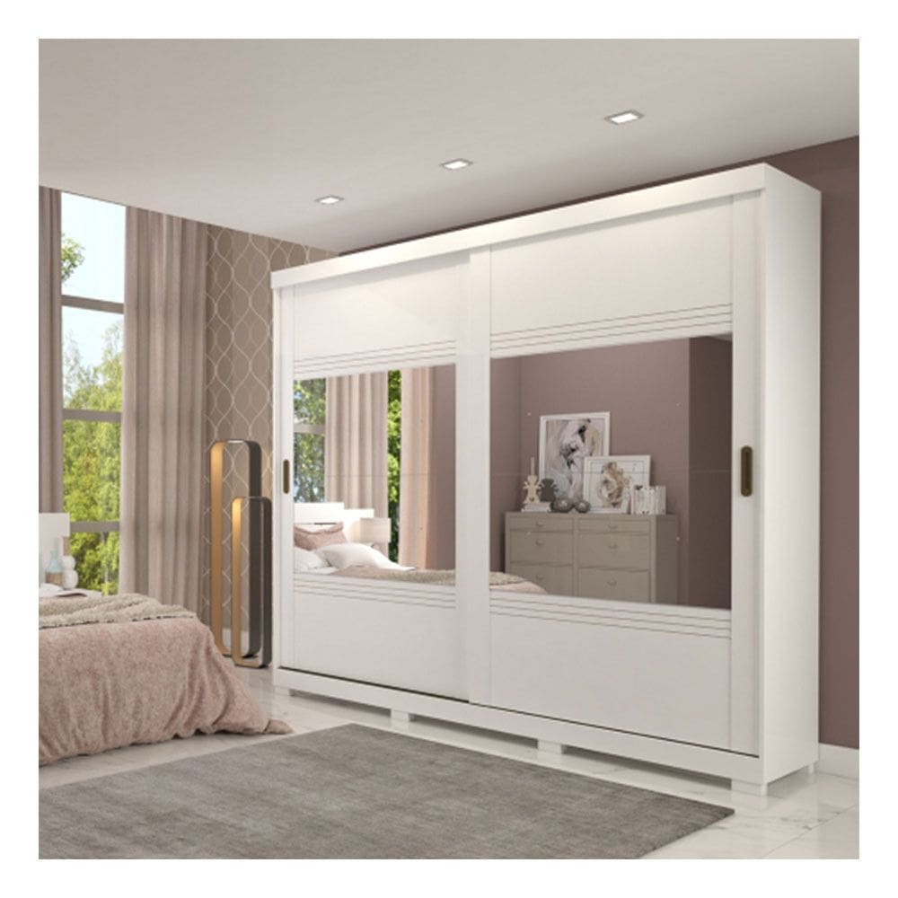 Roupeiro Panan Blumenau 2 Portas 4 Gavetas 400100710126