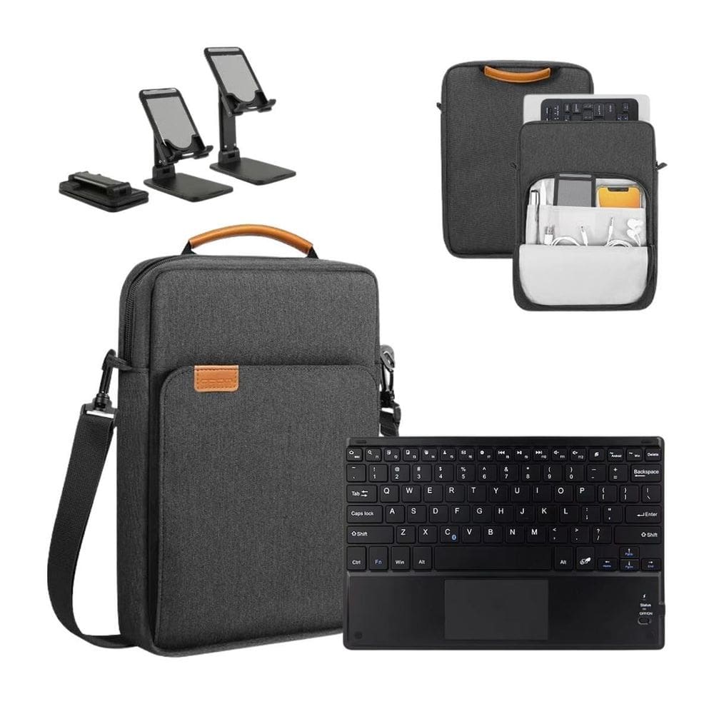 Capa Alça + Suporte + Teclado Bluetooth Para Lenovo P12 12.7