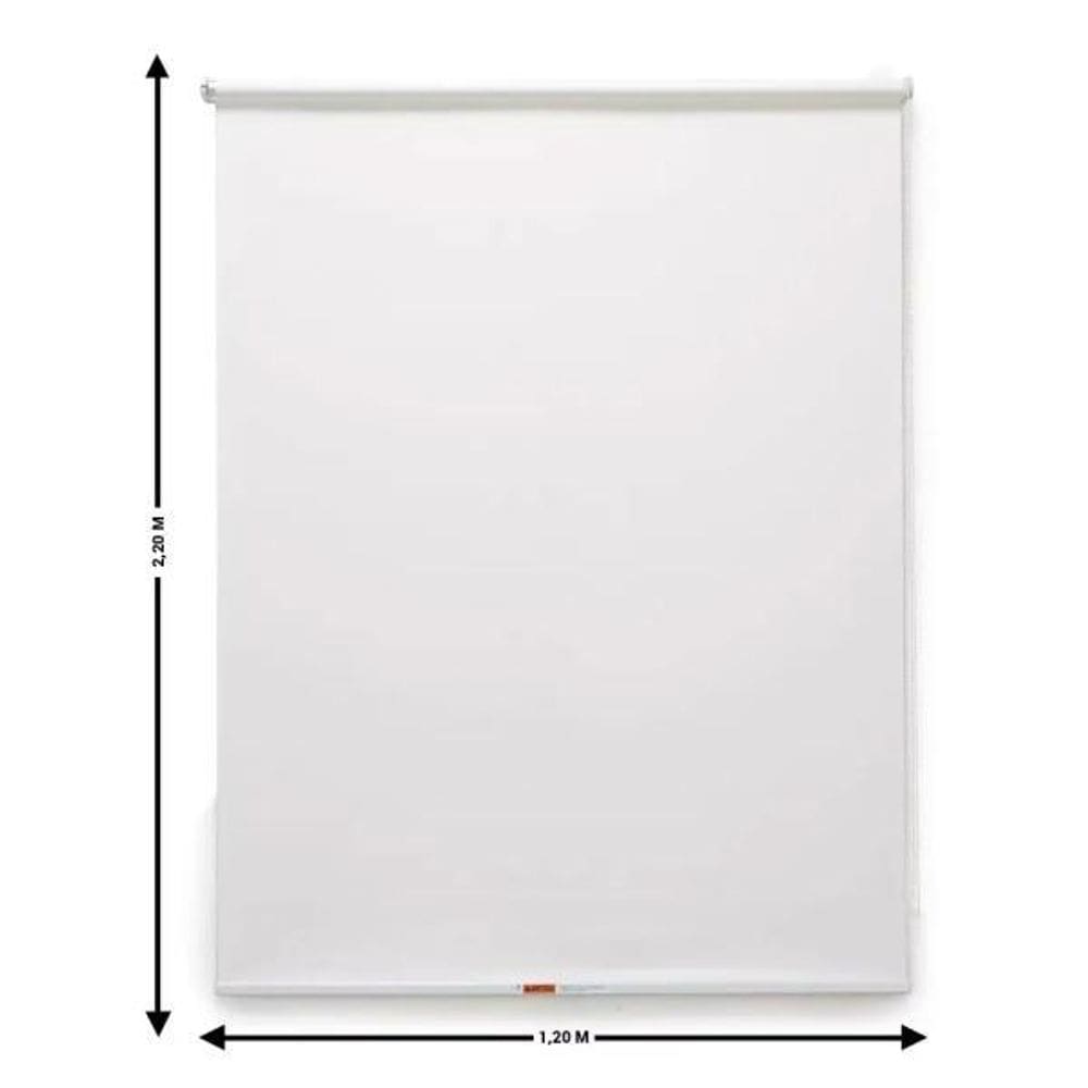 Persiana Rolo Translúcida Branca Off-White 1,20 X 2,20