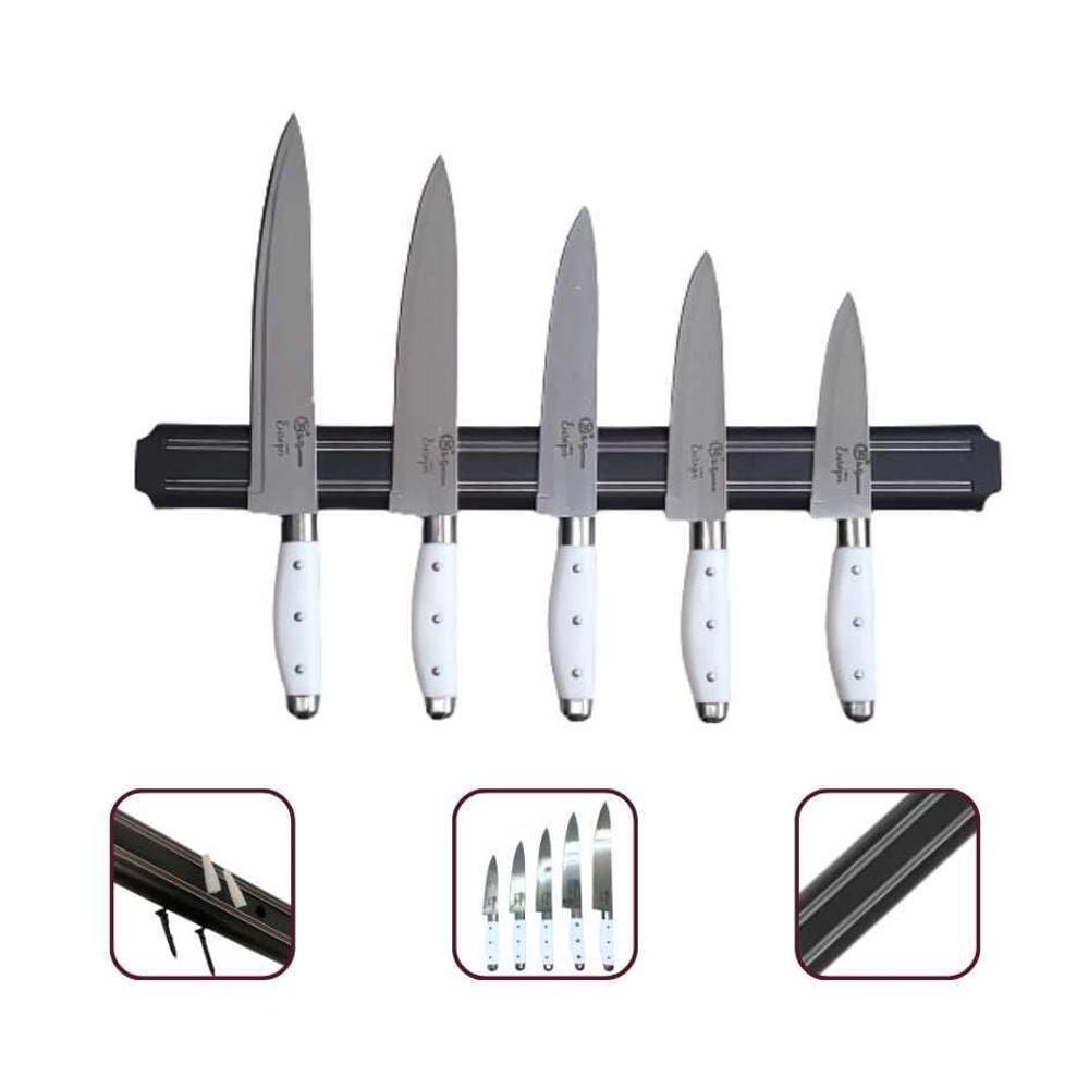 Kit 5 Facas + Barra Magnética - SQ - Corte Carne
