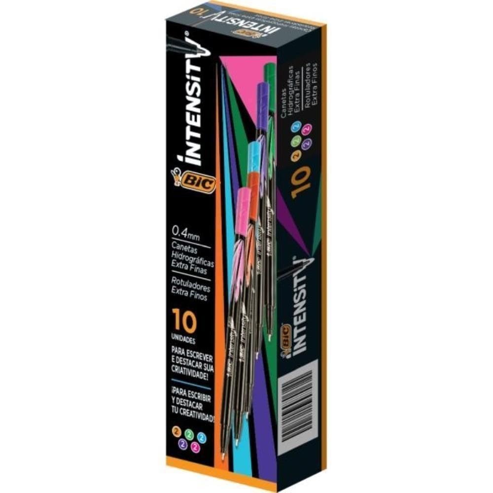 Caneta Com Ponta Porosa Intensity 0.4Mm Bic Cx.C/10