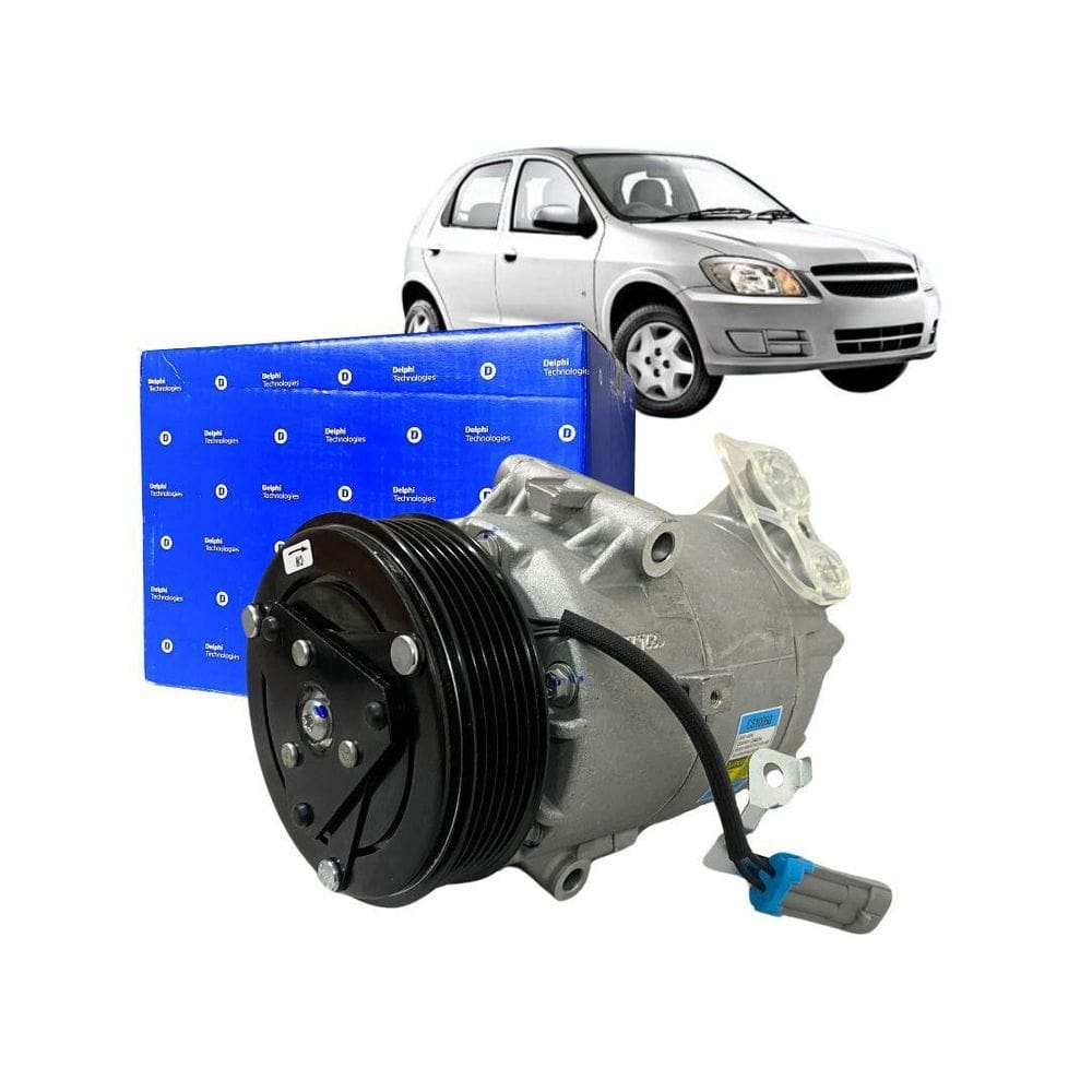 Compressor Ar Para Gm Celta 1.0 2002 A 2012 Delphi Cs10060