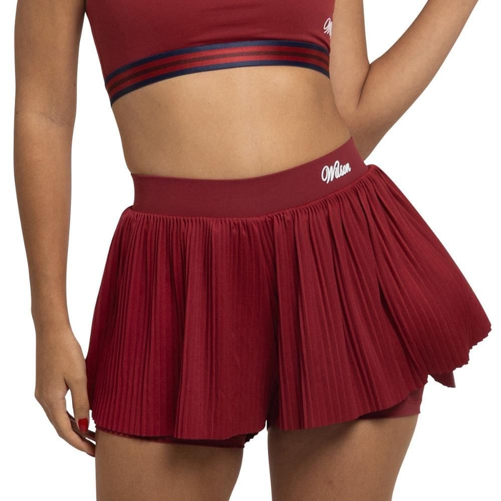 Shorts Wilson Tour Retro Tight Bordô