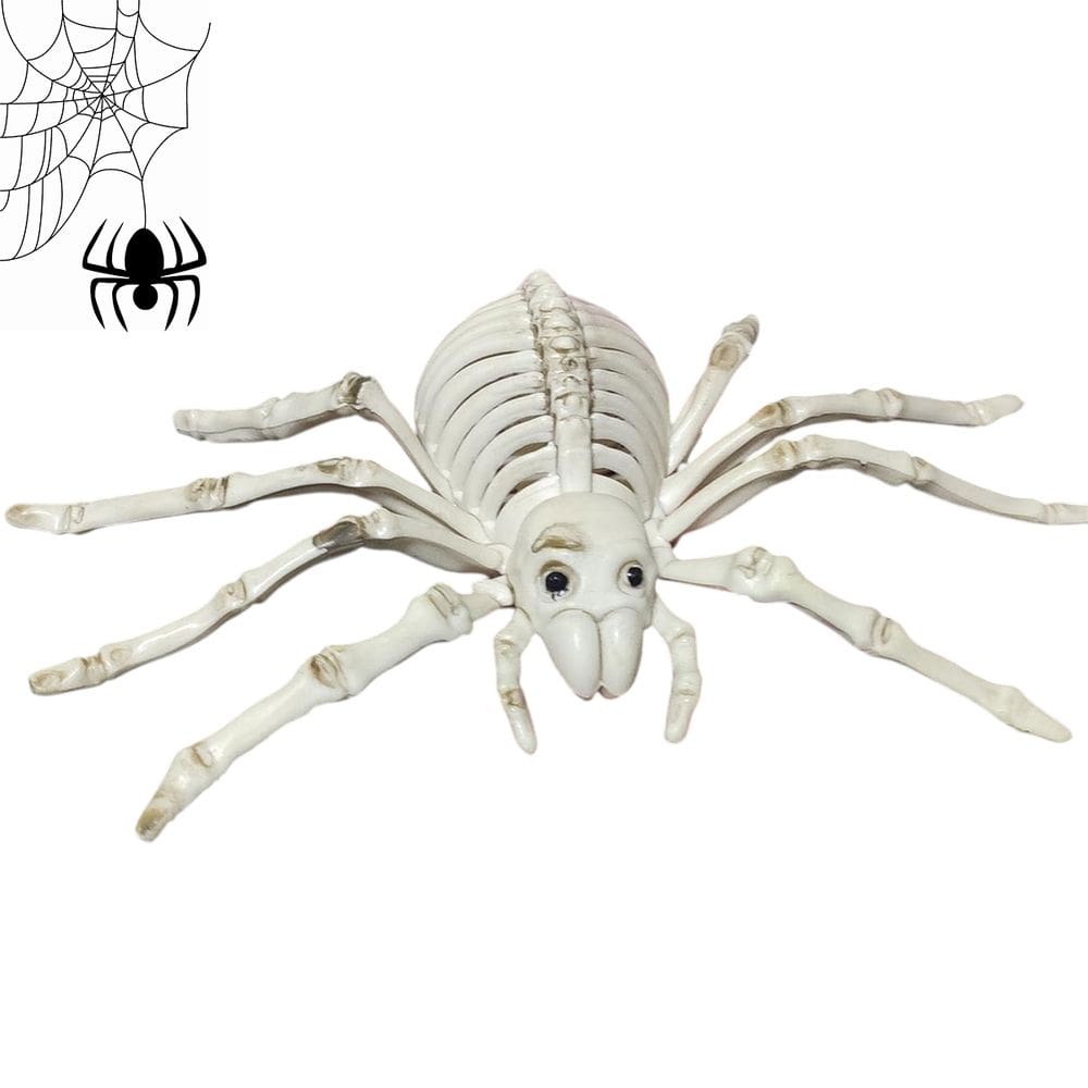 Aranha Esqueleto Halloween Festa Dia das Bruxas Tematica Decoraçao Suspense Terror Enfeite