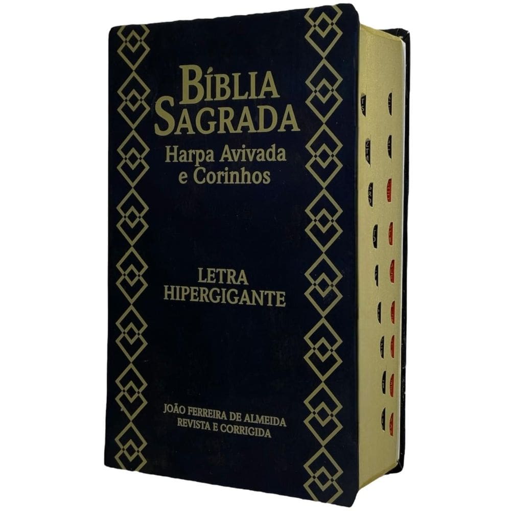 Bíblia Evangélica Feminina Letra Hipergigante Harpa Gospel Luxo Carteira
