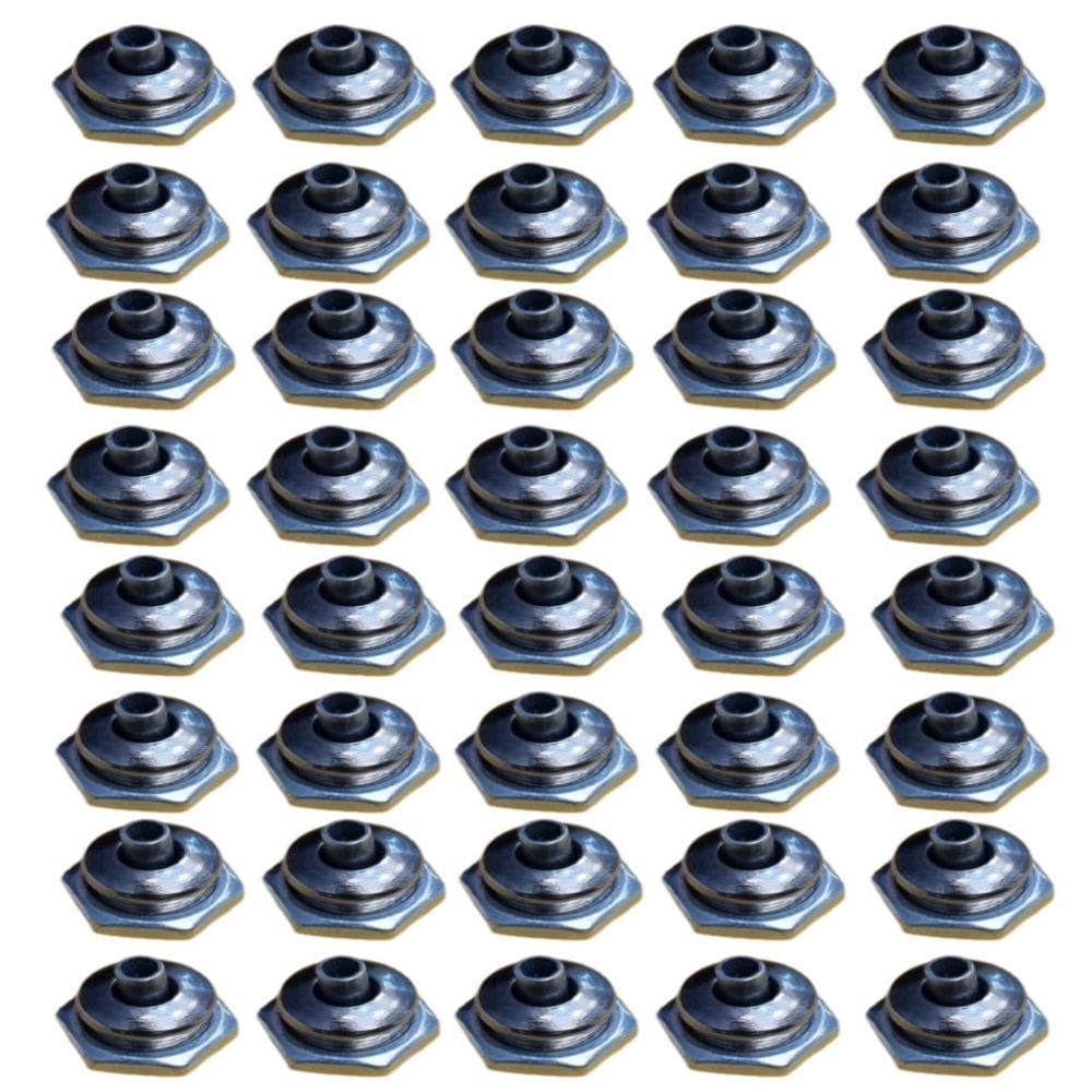 Kit/40 Prensa Cabo Canopla P/ Lustre Cor Prata Sem Cabo Cb-6003/40