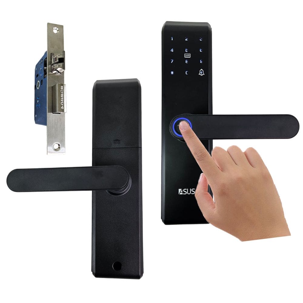 Fechadura Digital Eletronica Biometria Senha Chave Acesso Cartao Porta Casa Residencia Escritorio