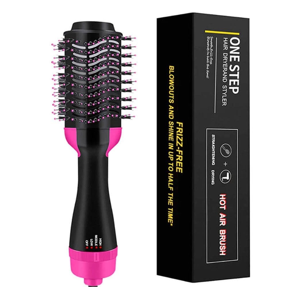 Escova e pente de secador 3 em 1 para secar, alisar e dar volume a 1000 W