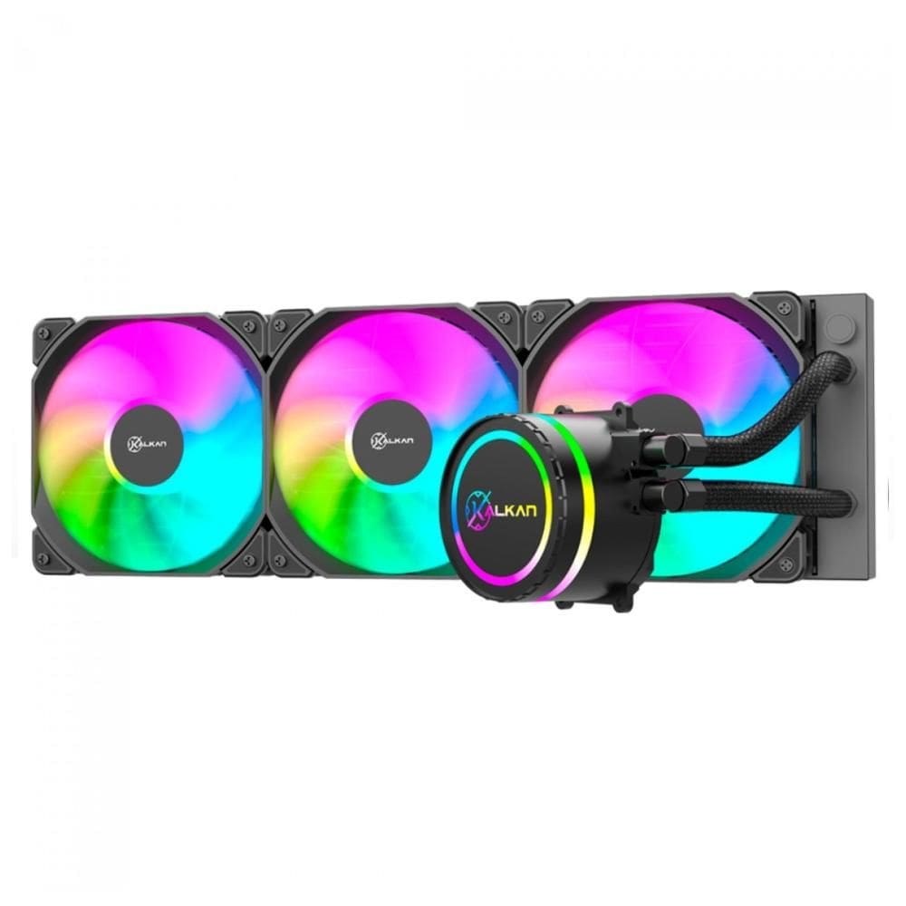Water Cooler Kalkan IOTA 360mm - ARGB - (AMD / INTEL) - Preto - KLK00046