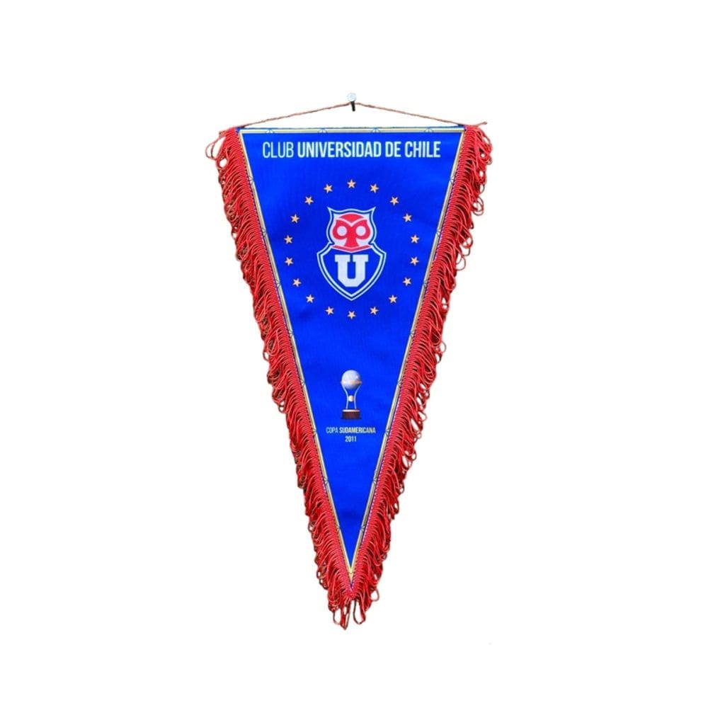Insígnia da Bandeira da Universidade do Chile com bastão 44cm x 24cm