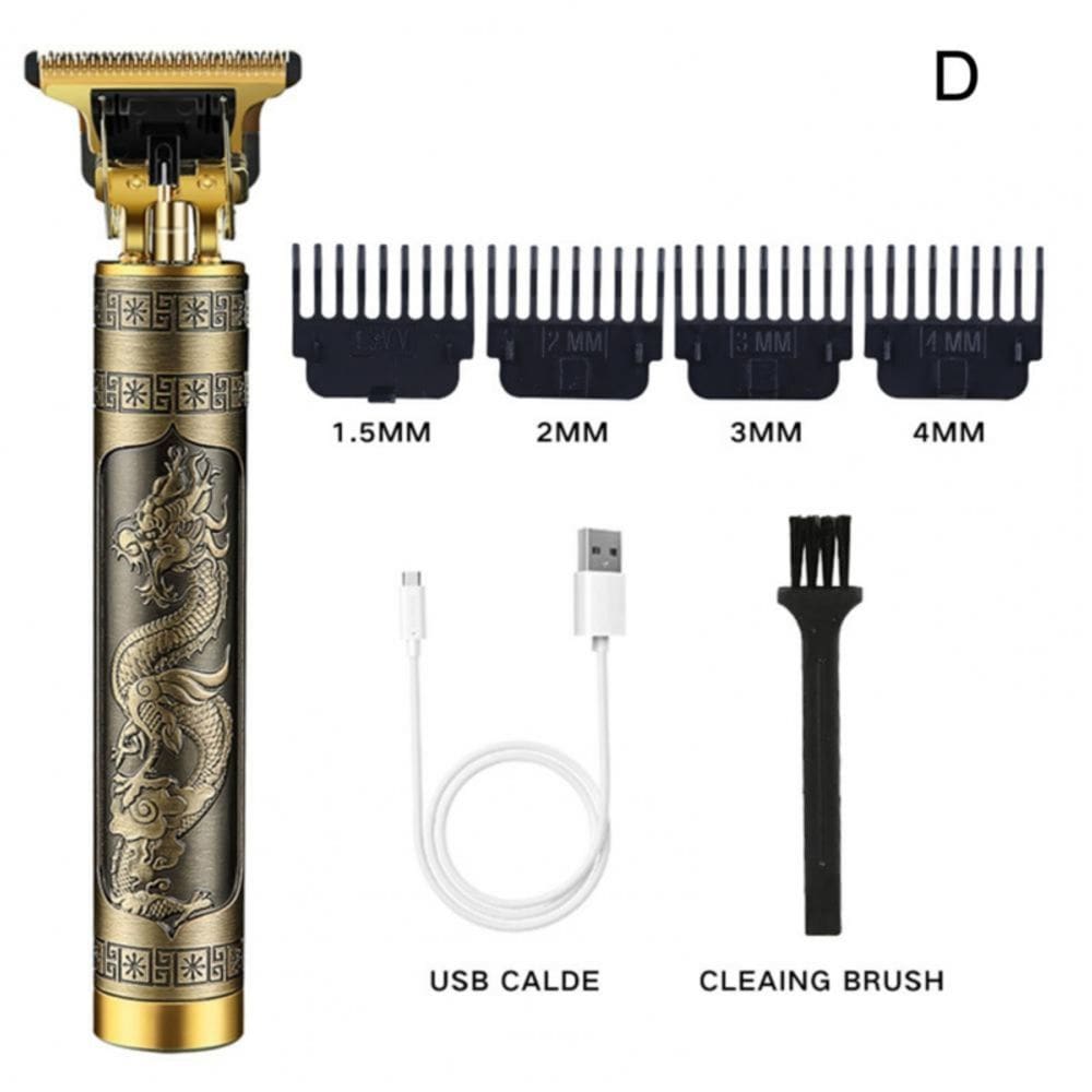 Máquina de cortar cabelo elétrica, barbeador de cabelo e barba curtos