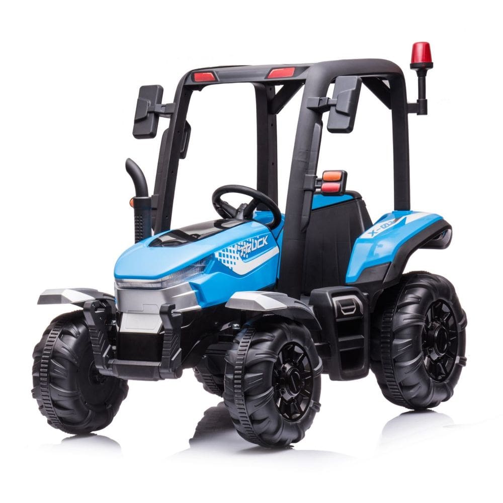 Trator Elétrico 12V com Controle Remoto e Bateria Infantil Criança Azul Importway Bw-319 Az