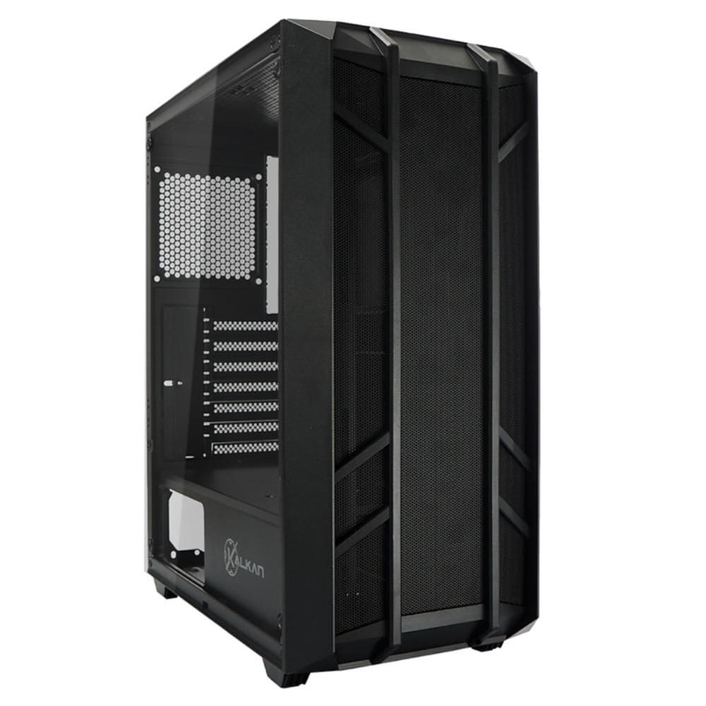 Gabinete Gamer Kalkan Alfern - Vidro Temperado - Frontal em Mesh - ATX - Preto - KLK00034