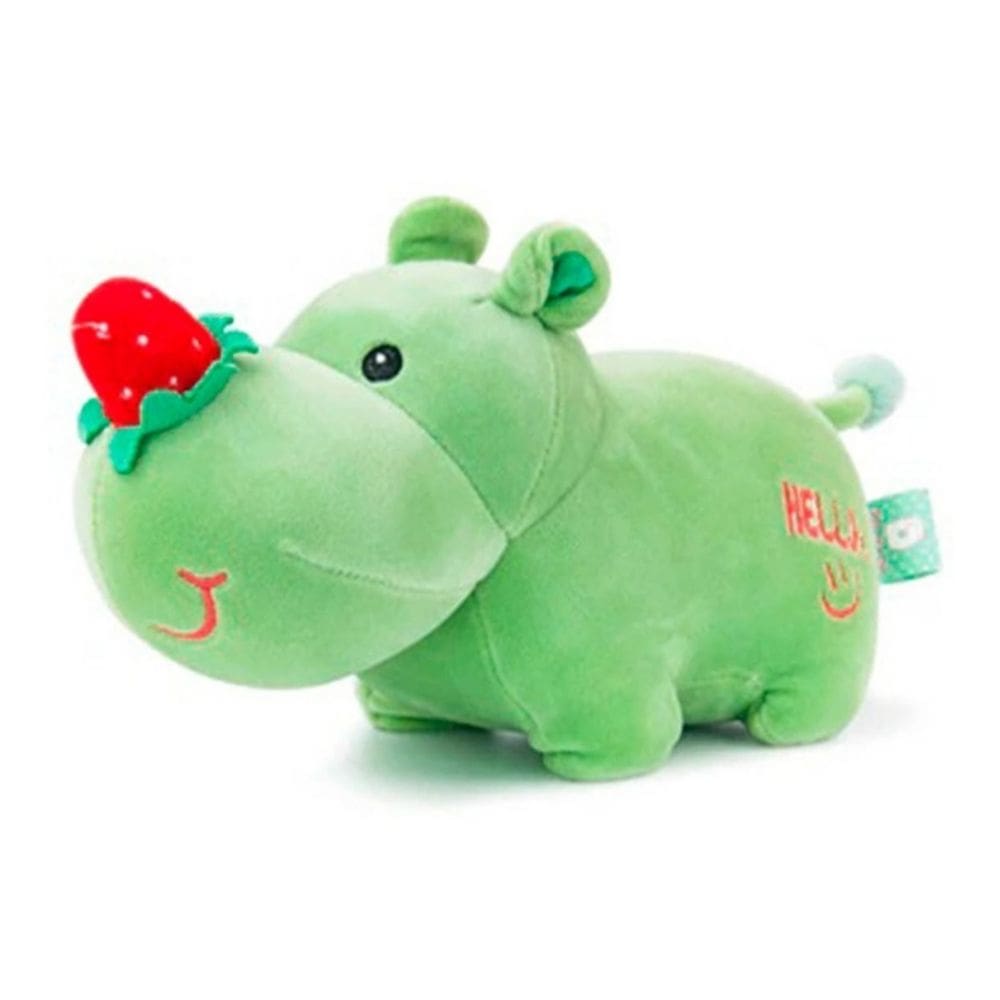 Brinquedo de pelúcia Rhino Plush Fruit Green Nose Super Soft